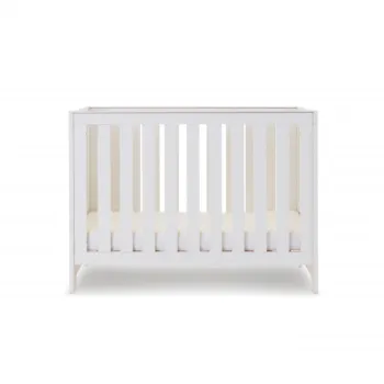 Obaby Nika Mini Cot Bed- White Wash