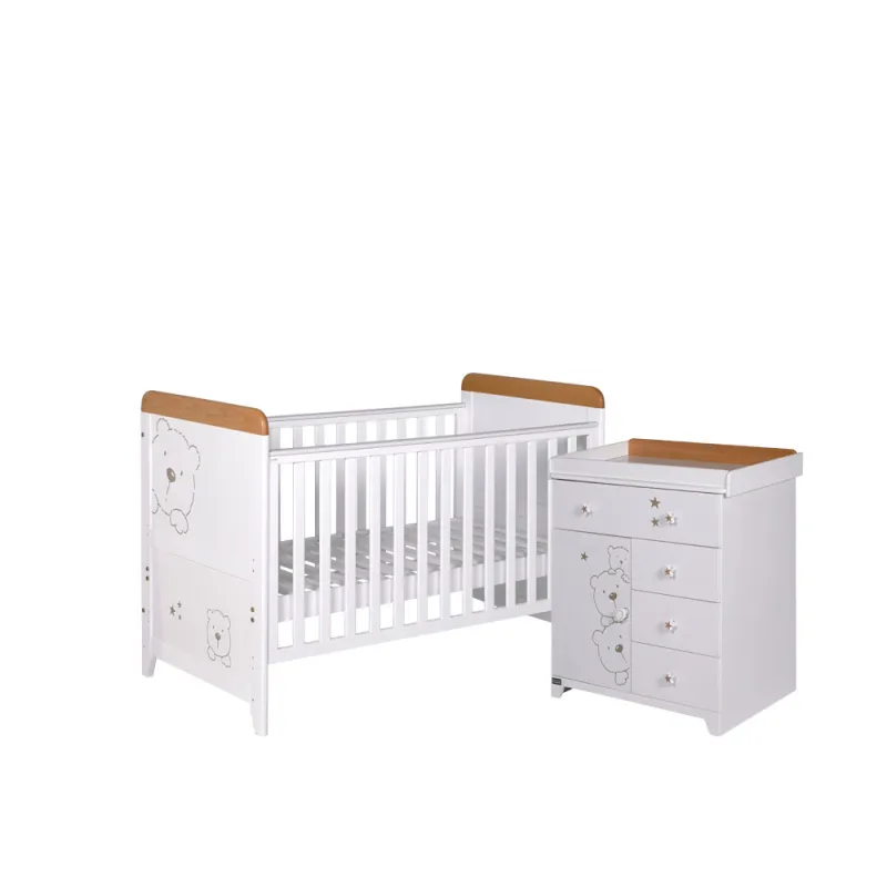 Tutti Bambini 2 Piece 3 Bears Room Set - Beech/White