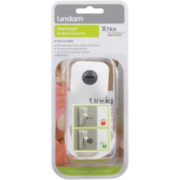 Lindam Lockable Socket Covers - 4 Piece Set