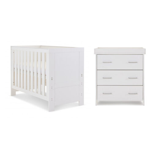 Obaby Nika Mini 2 Piece Room Set- White Wash