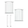 Dreambaby Gate and Extension Combination Set - Two Gates, Two Extensions - 80cm - 91cm - White