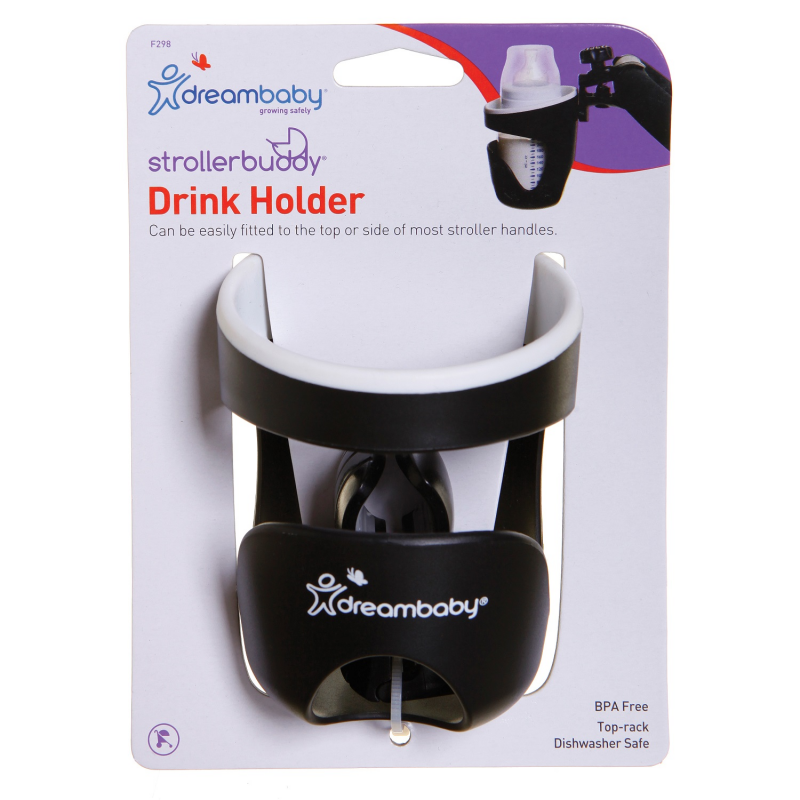 Dreambaby Strollerbuddy Drink Holder - Black - Image 2
