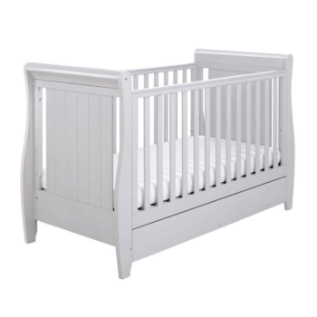 Babymore Stella Drop Side Cot Bed - Grey