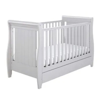 Babymore Stella Drop Side Cot Bed - Grey