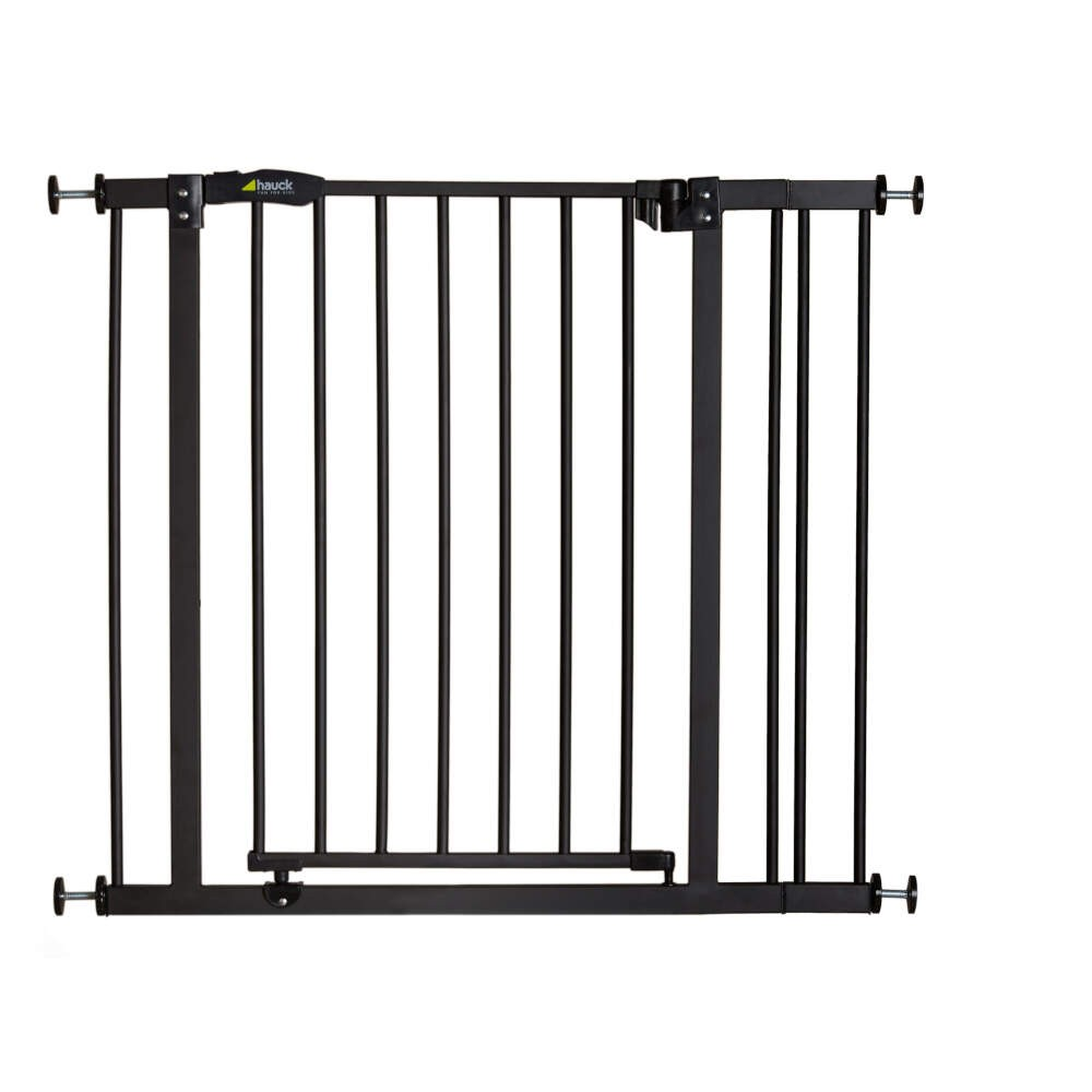 Hauck Close'n Stop Safety Gate incl. 9 cm Extension 84 - 89 cm - Charcoal