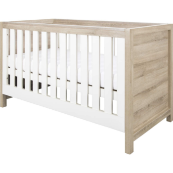 Tutti Bambini Modena 3-in-1 Cot Bed - White & Oak