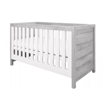 Tutti Bambini Modena 3-in-1 Cot Bed - Grey Ash & White