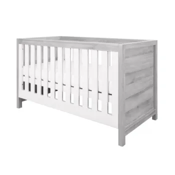 Tutti Bambini Modena 3-in-1 Cot Bed - Grey Ash & White