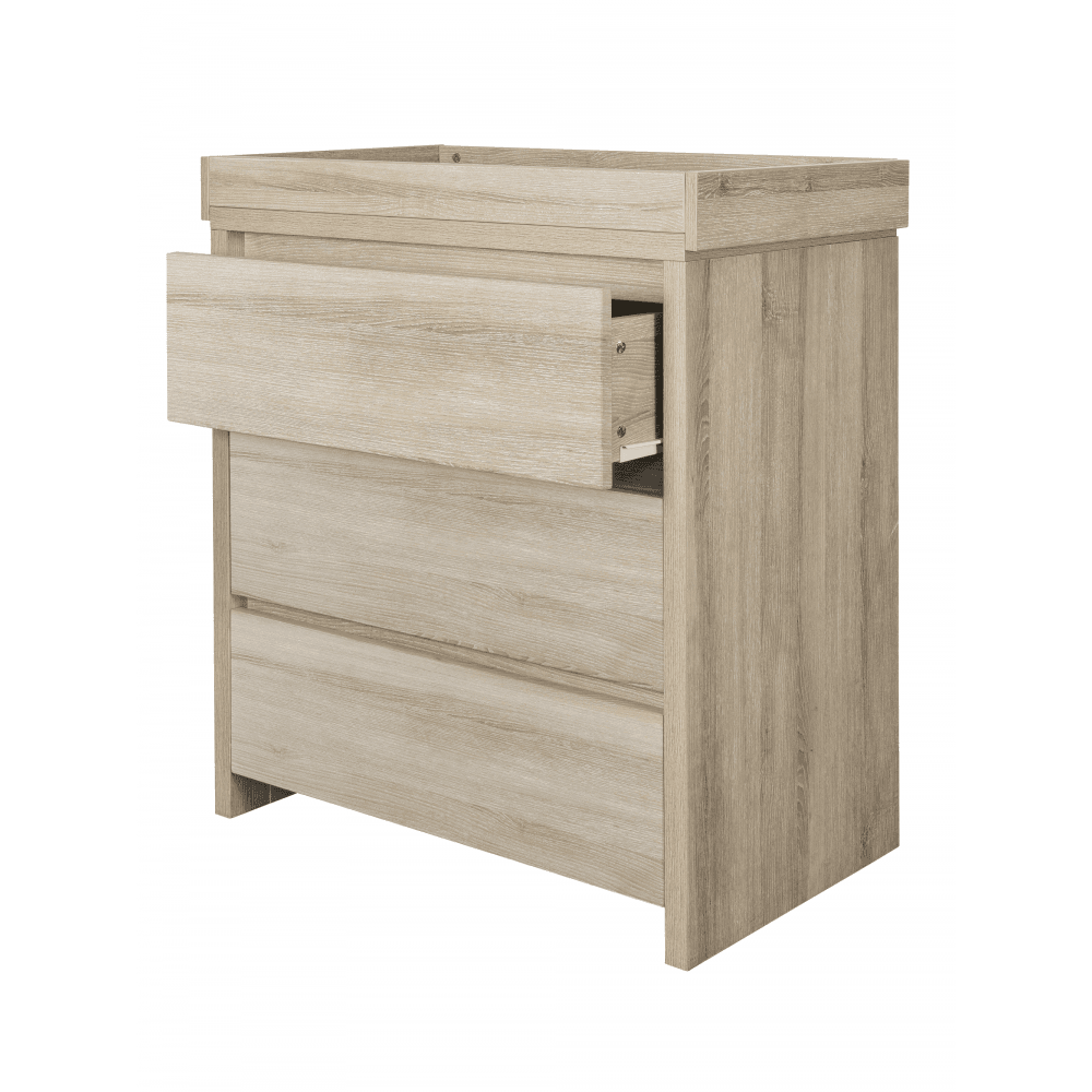 Tutti Bambini Modena Chest Changer - Oak Light Wood / White