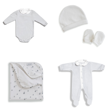 Gloop First Pack of Clothes 100% Organic Cotton - Elephants