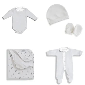 Gloop First Pack of Clothes 100% Organic Cotton - Elephants