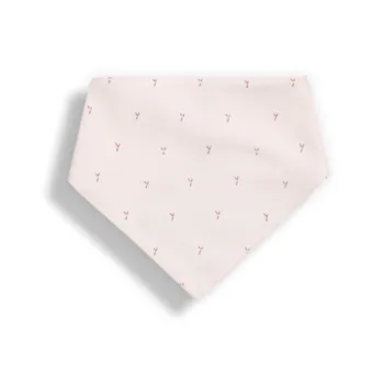 Gloop 100% Organic Cotton Bandana Bib - Blush Rose