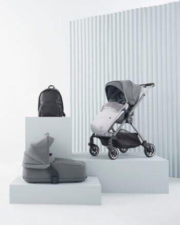 Silver Cross Dune With Compact Folding CarryCot and Fashion Pack - Glacier
