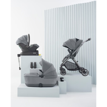 Silver Cross Dune Pushchair and First Bed Carrycot with Travel Pack - Glacier