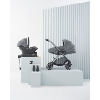 Silver Cross Dune Pushchair and Newborn Pod with Travel Pack - Glacier