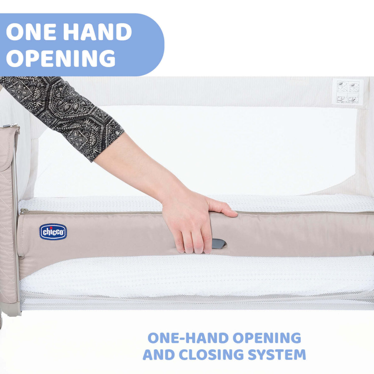 Chicco Next2Me Magic Side-Sleeping Crib - Beige - Image 2
