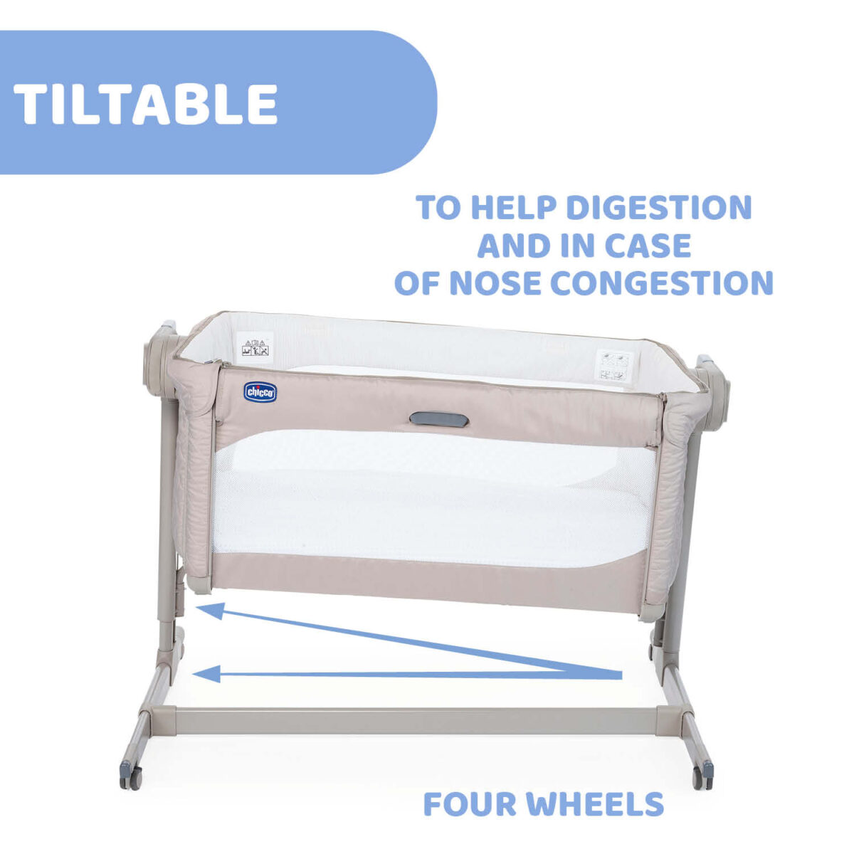 Chicco Next2Me Magic Side-Sleeping Crib - Beige - Image 4
