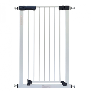 Callowesse Kuvasz Tall & Narrow Safety Gate | 66-73cm x H96cm | Pressure Fit for Doors & Stairs | White