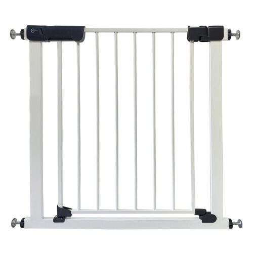 Callowesse Kuvasz Stair Gate 76-83cm cm x H76cm | Pressure Fit | Suitable for Doors and Stairs | White