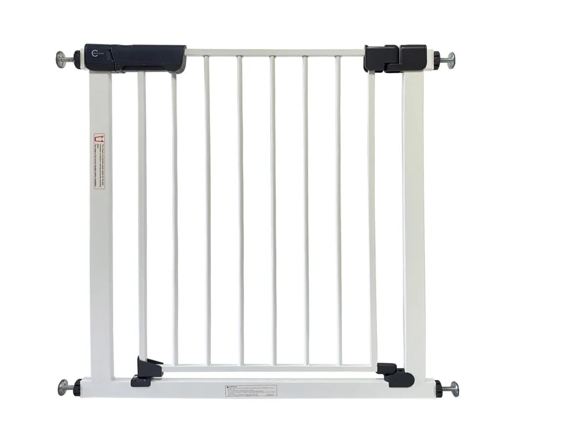 Callowesse Kuvasz Stair Gate | 104-111cm x H76cm Bundle including 2x 14cm Extension |  White - Image 2