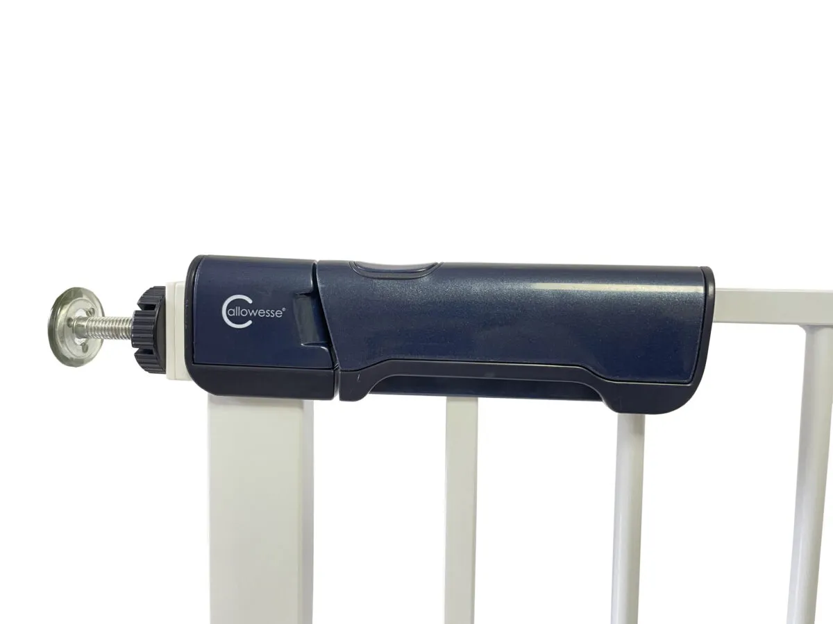 Callowesse Kuvasz Stair Gate 76-83cm cm x H76cm | Pressure Fit | Suitable for Doors and Stairs | White - Image 8