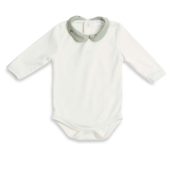 Gloop 100% Organic Cotton Body Suit (Size 3 Month) - Organic Green