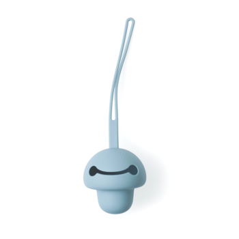 Gloop Silicone Pacifier Holder & Case - Dusty Blue