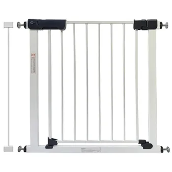 Callowesse Kuvasz Stair Gate 83-90cm x H76cm | Bundle including 7cm Extension | Suitable for Doors and Stairs | White