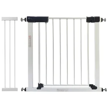 Callowesse Kuvasz Pressure Fit Safety Gate 97-104cm x H76cm Bundle including 21cm Extension | White