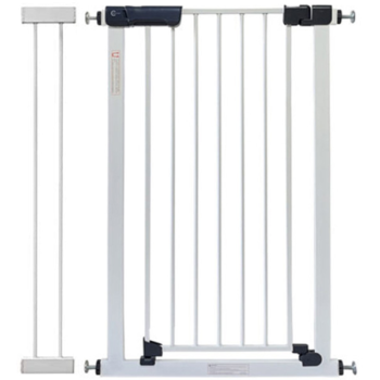 Callowesse Kuvasz Tall & Narrow Stair Gate 80-87cm x H96cm | Bundle including 14cm Extension | Suitable for Doors and Stairs | White