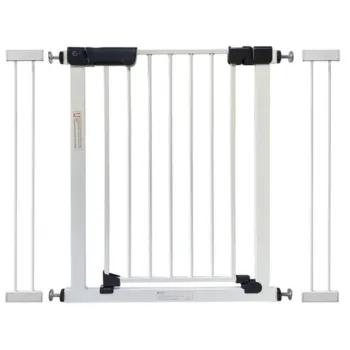 Callowesse Kuvasz Narrow Safety Gate | 94-101cm x H76cm Bundle including 2x 14cm Extension | Suitable for Child or Pet| White