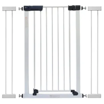 Callowesse Kuvasz Tall & Narrow Safety Gate | 94-101cm x H96cm Bundle including 2x 14cm Extension | White