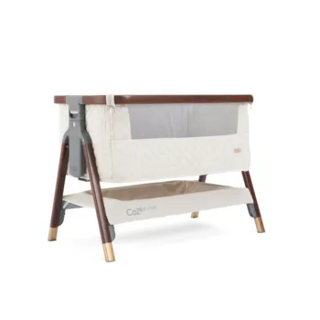 Tutti Bambini CoZee Luxe Bedside Crib Walnut & Cream
