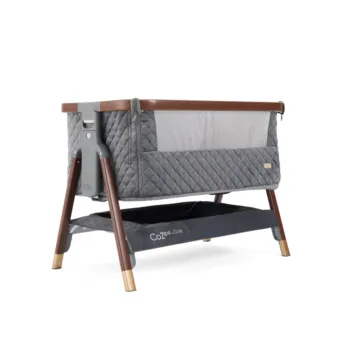 Tutti Bambini CoZee Luxe Bedside Crib Walnut & Slate
