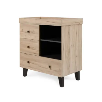 Tutti Bambini Como Chest Changer - Distressed Oak & Slate Grey