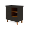 Tutti Bambini Como Chest Changer - Slate Grey & Rosewood