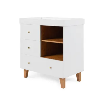 Tutti Bambini Como Chest Changer - White & Rosewood