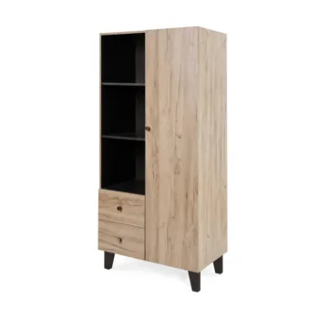 Tutti Bambini Como Wardrobe Oak & Slate Grey