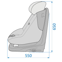 Maxi cosi hotsell dimensions