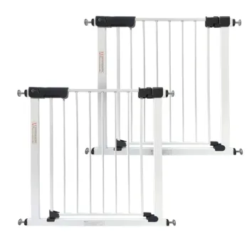 Callowesse Kuvasz Standard Baby Stair Gate Pack of 2 - White | 76-83cm x H76cm | Suitable for Doors & Stairs