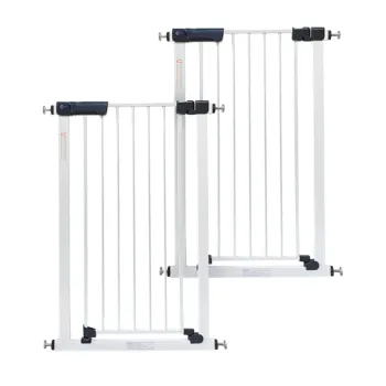 Callowesse Kuvasz Tall & Narrow Stair Gate Pack of 2 - White | 66-73cm x H96cm | Suitable Stairs & Doors