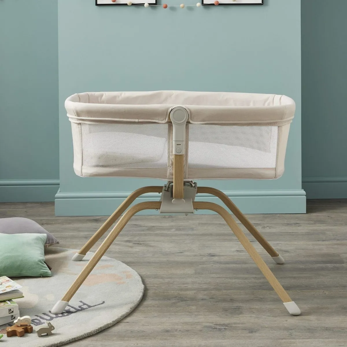 Babymore Air Motion Gliding Crib - Cream - Image 6