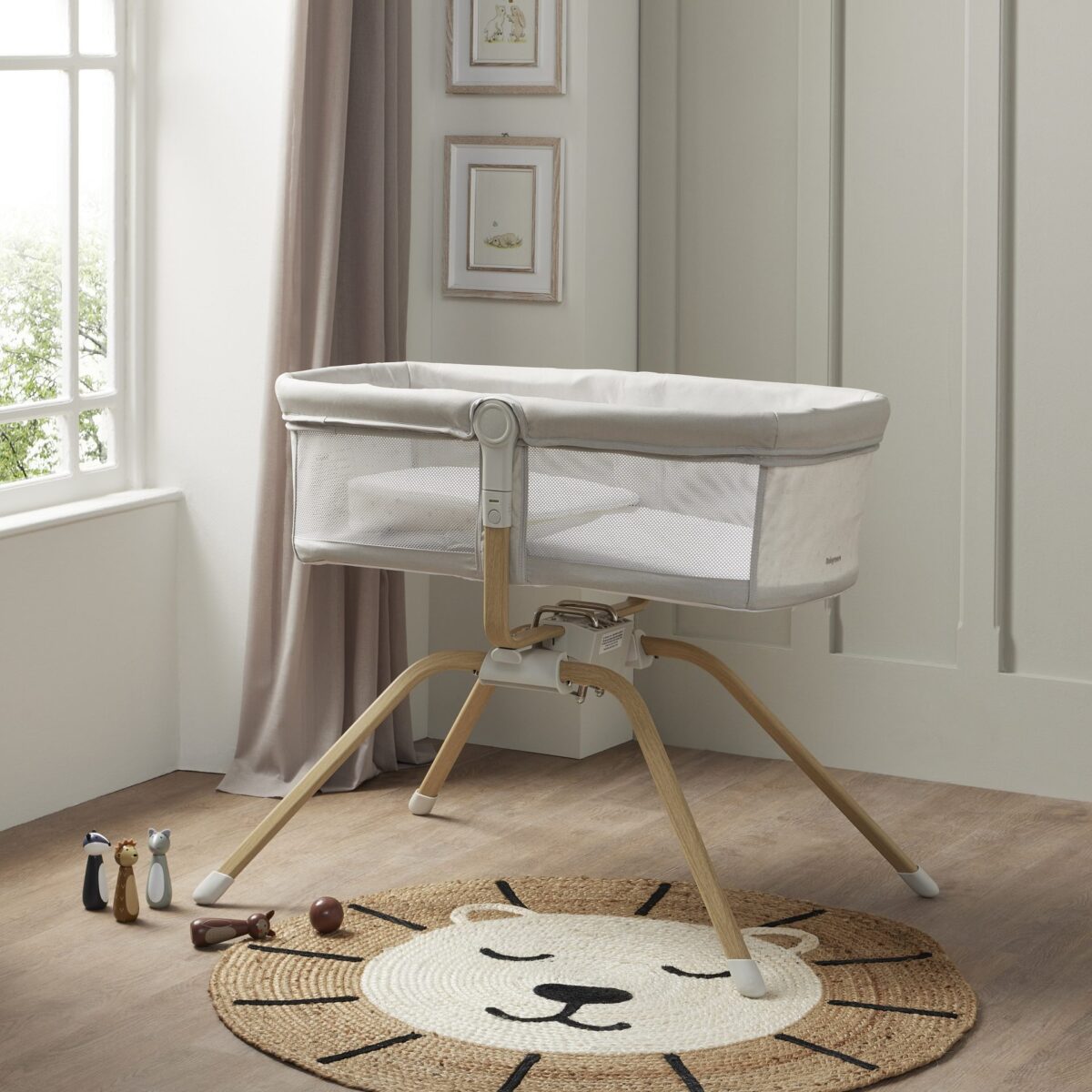 Babymore Air Motion Gliding Crib - Grey - Image 5