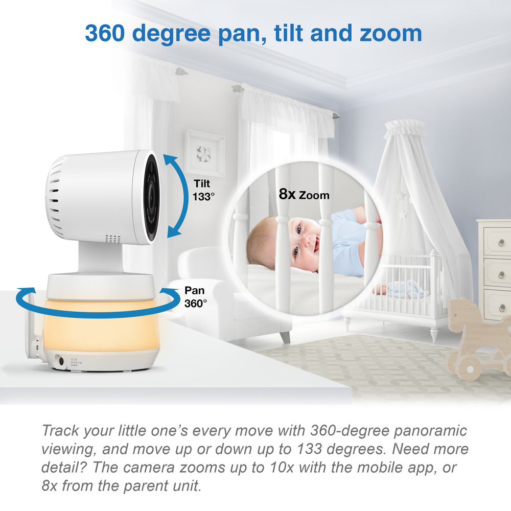 Vtech RM7767HD 360 degree pan, tilt & zoom