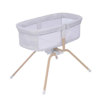 Babymore Air Motion Gliding Crib - Grey