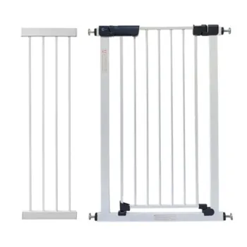 Callowesse Kuvasz Tall & Narrow Stair Gate 94-101cm x H96cm| Bundle including 28cm Extension | Suitable for Doors and Stairs | White