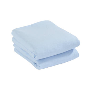 Cuddles Collection 2 Pack Cot Bed Fitted Sheets - Blue