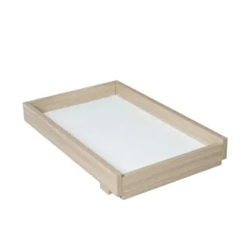 Babymore Luno Veni Cot Top Changer - Oak