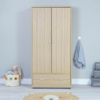 Babymore Luno Veni Wardrobe - Oak