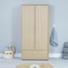 Babymore Luno Veni Wardrobe - Oak